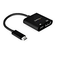 StarTech.com USB C to DisplayPort Adapter with Power Delivery - 8K 60Hz /4K 120Hz USB Type C to DP 1.4 Video Converter w/ 60W PD Pass-Through Charging - HBR3 - Thunderbolt 3 Compatible (CDP2DP14UCPB)