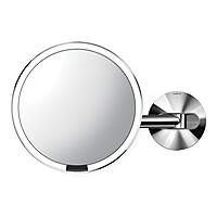 simplehuman 8" Sensor Makeup Mirror, Wall Mount, 5x Magnification, Hard-Wired (100-240V)