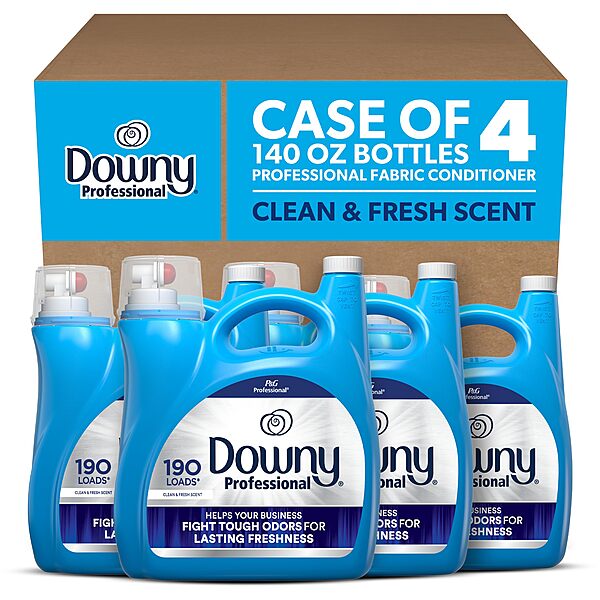 Downy Professional Commercial Liquid Fabric Softener, Clean & Fresh Scent