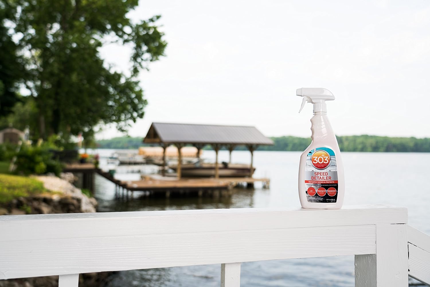 303 Products Marine Speed Detailer - Instantly Shines And Protects - UV Protection - Protects Against Fading - Removes Dust