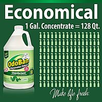 OdoBan Disinfectant Concentrate and Odor Eliminator, 1 Gallon, Original Eucalyptus Scent Eucalyptus 128 Fl Oz (Pack of 1)