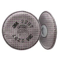 3M P100 Advanced Respirator Filter 2297, 1 Pair, Helps Protect Against Oil and Non-Oil Based Particulates