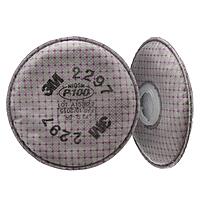 3M P100 Advanced Respirator Filter 2297, 1 Pair, Helps Protect Against Oil and Non-Oil Based Particulates