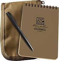 Rite in the Rain Weatherproof Top-Spiral Notebook Kit with CORDURA Cover and All-Weather Pen