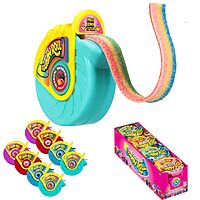 Push Pop Gummy Roll Candy Gummies, 8 Ct Individually Wrapped Gummies in Assorted Fruity Flavors