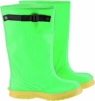 ONGUARD 87050 PVC Alloy Men's Strapper OverBoots with Self-Cleaning Cleated Outsole, 17" Height, Size 11