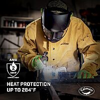 CAIMAN Premium Wasabi Green Split Deerskin MIG/Stick Welding Gloves