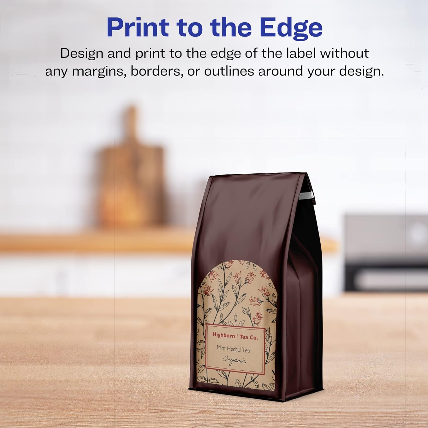 AVERY Kraft Brown Arched Labels, Sure Feed Technology, 3" x 2.25"