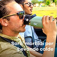 HYDRO FLASK Wide Mouth Insulated Bottle with Flex Sip Lid