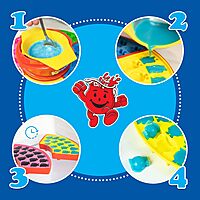Nostalgia KAGCM200RD Gummy Candy Making Kit-Silicone Kool-Aid Man Shaped Molds Heated Base and Melting Pot Included-Family Friendly, Medium, Red
