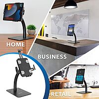 Mount-It! Anti-Theft Tablet Kiosk Countertop Stand | Universal Fit Retail Tablet Stand Compatible with 7.9" to 11" iPad