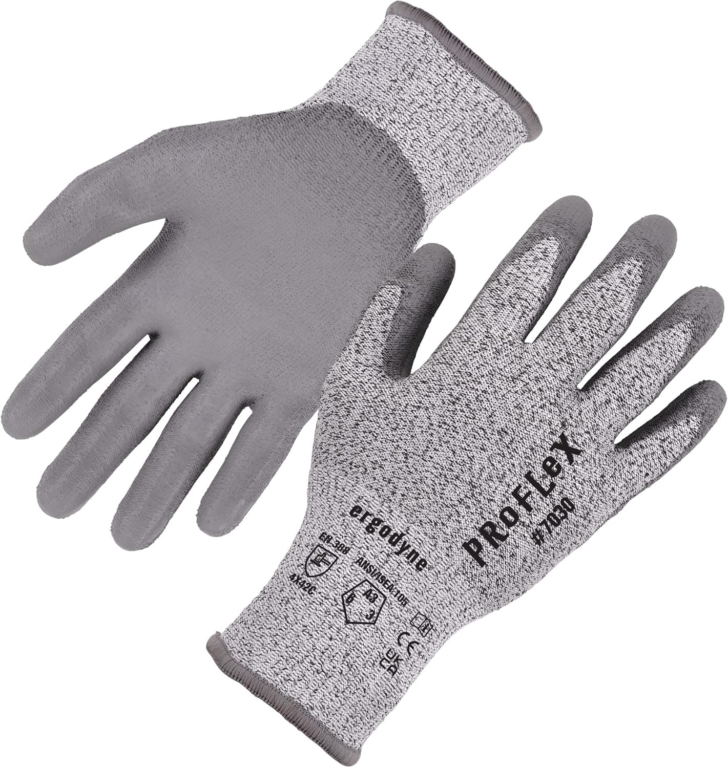 ERGODYNE ProFlex 7030 PU-Coated Cut-Resistant Gloves