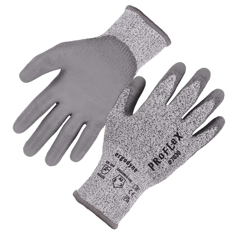 ERGODYNE ProFlex 7030 PU-Coated Cut-Resistant Gloves
