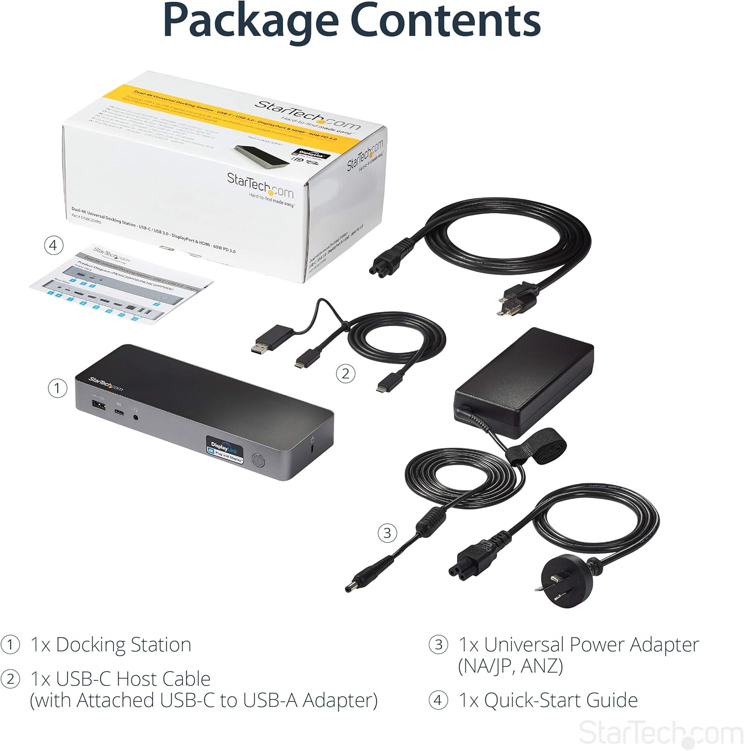 StarTech.com Universal USB-C Laptop Docking Station (Dual & Triple Monitor)