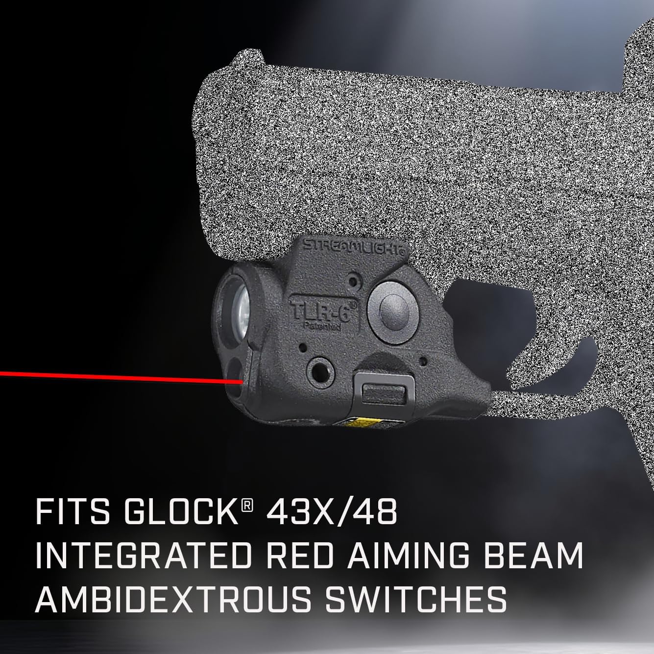 Streamlight 69286 TLR-6 100 Lumen Tactical Weapon Light with Integrated Red Aiming Laser Designed Exclusively and Solely