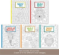 BARKER CREEK Color Me! Inspired Writing Journals, College-Ruled, 8.5 x 11, 48 Pages