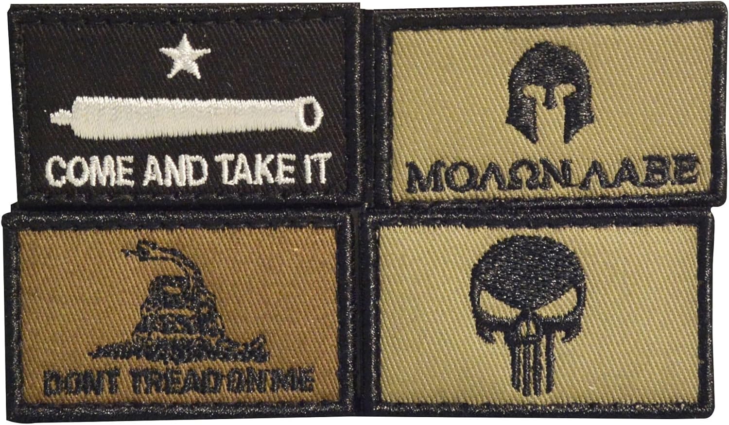 WALKER'S Razor Patriot Patch Kit Hook & Loop Attachable Embroidered Patch Set