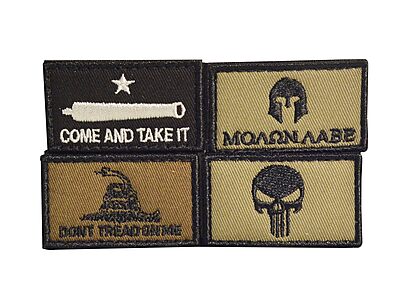 WALKER'S Razor Patriot Patch Kit Hook & Loop Attachable Embroidered Patch Set
