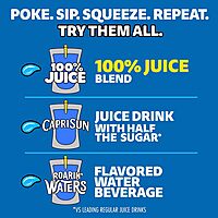 Capri Sun 100% Fruit Punch, Berry & Apple Juice Variety Pack Ready-to-Drink Juice (40 Pouches, 4 Boxes of 10)
