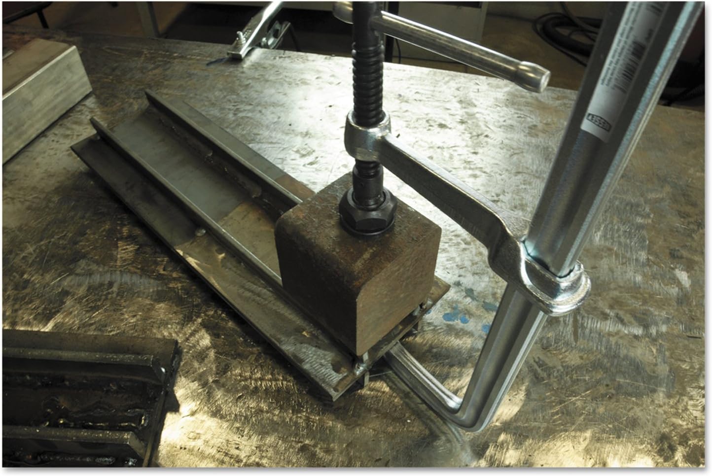 BESSEY SQ-12, 12 In., 2660 Nominal Clamping Force, All Steel clamp, Heavy duty pad