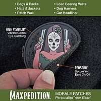 MAXPEDITION Adelita Morale Patch (PVC, Hook-Back, Tactical)