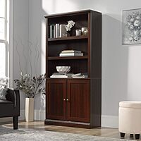 Sauder Select 70inH 5-Shelf Bookcase With Doors