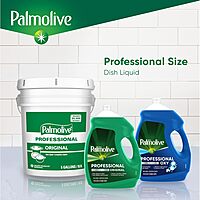 PALMOLIVE Professional Dishwashing Liquid, Dish Soap, Dish Liquid Soap, Phosphate Free, pH Balanced, Dishwasher Cleaner
