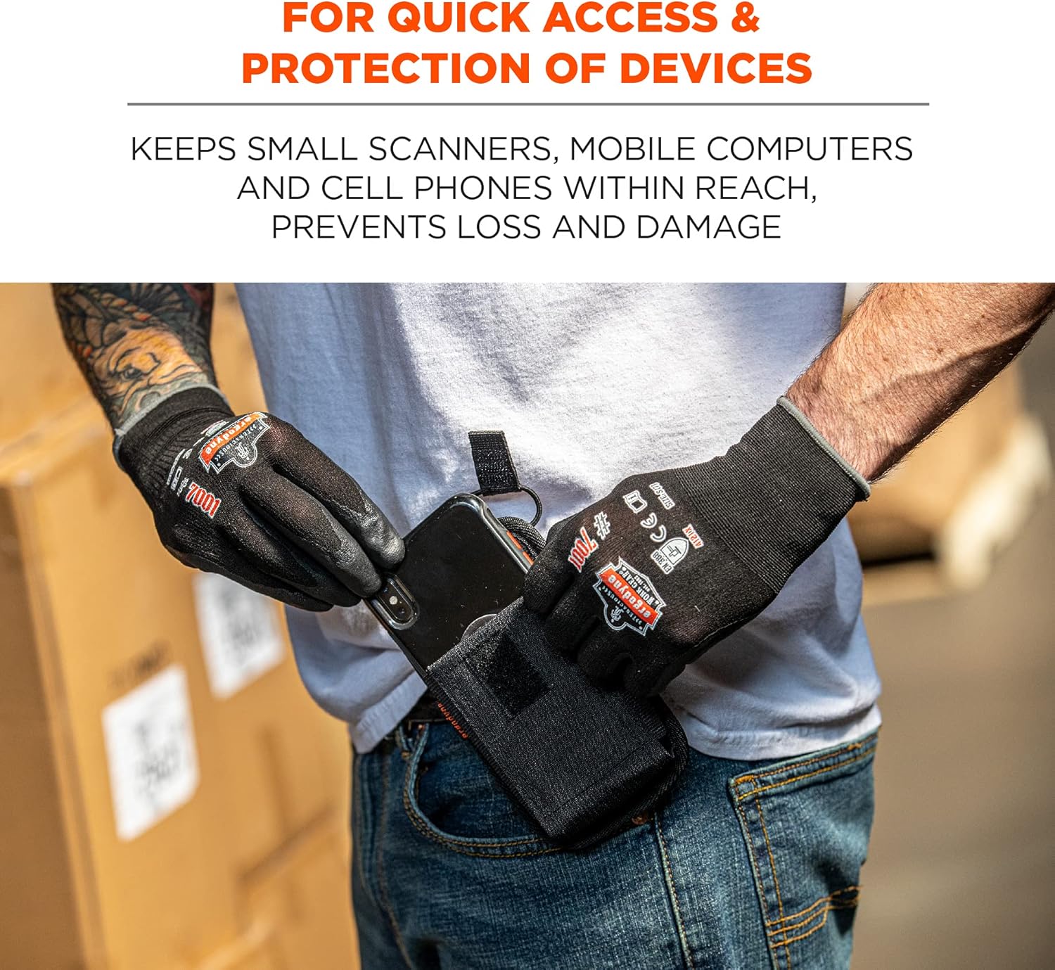 Ergodyne Squids Barcode Scanner Holster Phone-Style