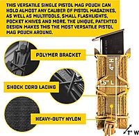 High Speed Gear Pistol TACO Single Magazine Pouch, MOLLE