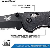BENCHMADE Mini Griptilian Folding Knife