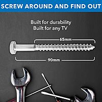 Mount-It! Universal TV Mounting Hardware Kit, Lag Screw and Drill Bit Set Includes Screws, Washers, Fischer Anchors