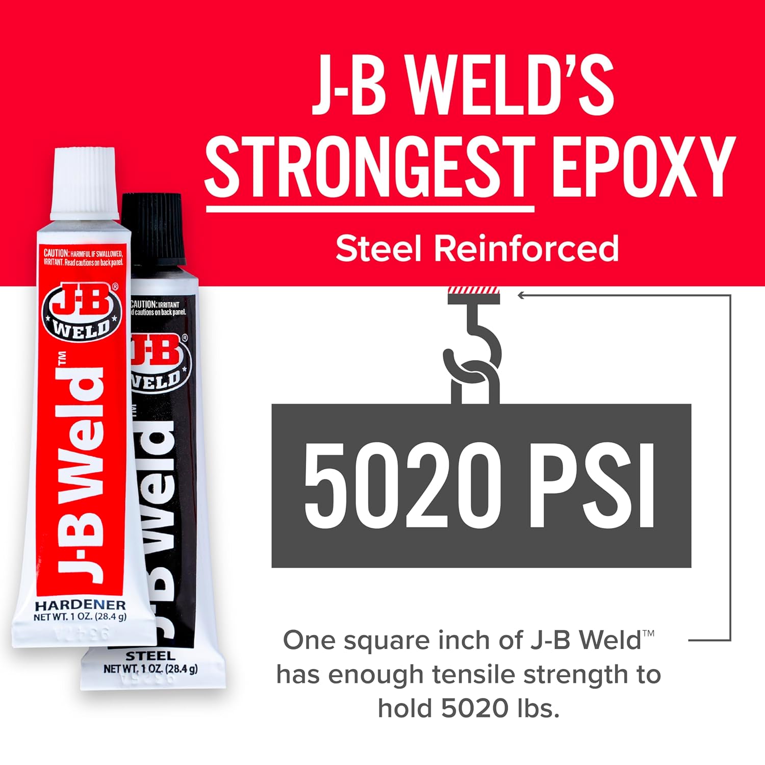 J-B Weld 8265S Original Cold-Weld Steel Reinforced Epoxy - 2 oz. 2 oz 1