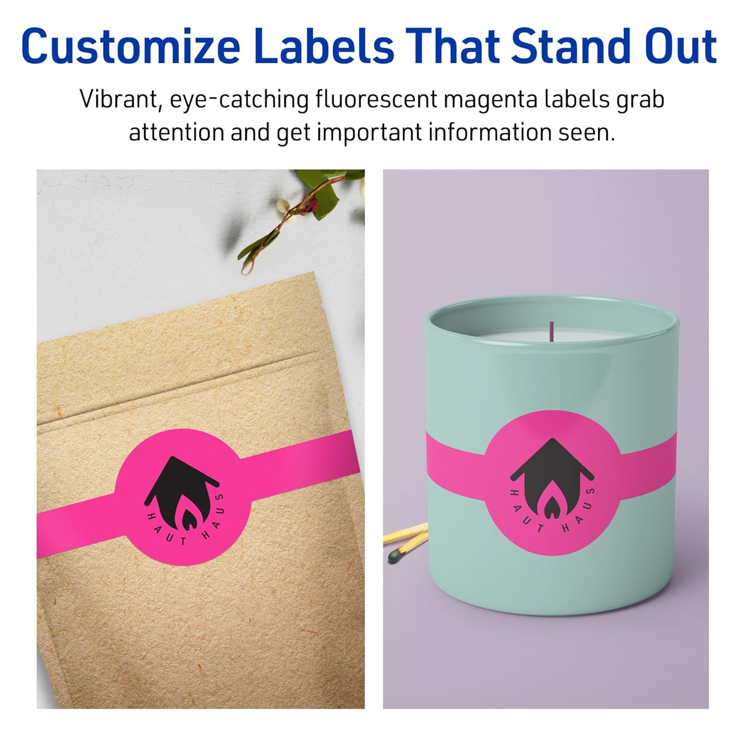 AVERY Printable Wraparound Band Labels, Sure Feed Technology