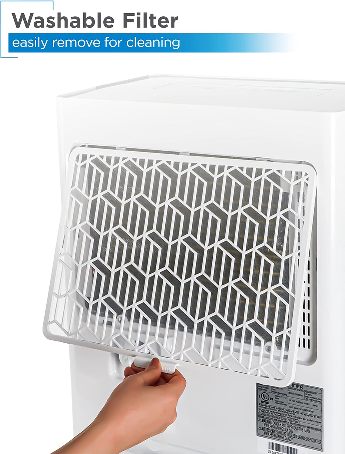 COMMERCIAL COOL 35 Pint Dehumidifier with Adjustable Humidistat, Portable, Home & Kitchen, Basement Use, 3000 Sq. Ft.