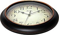 INFINITY INSTRUMENTS 12 inch Round Silent Sweep Wall Clock