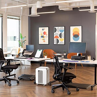 Fellowes Anti-Fatigue Wellness Floor Mat, Rectangular, 36in x 24in, Black