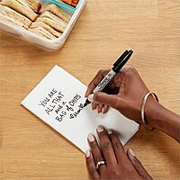 Sharpie Fine Tip Black Permanent Marker 36 Count Bulk Set plus bonus S-gel Pen