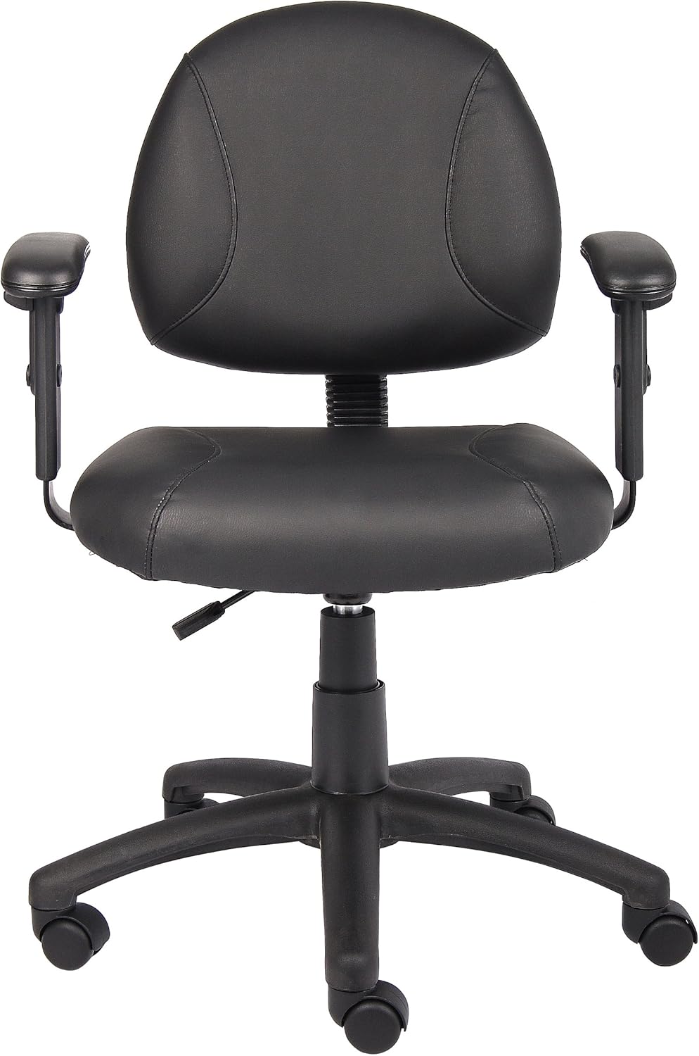 Boss Office Products Posture Task Chair with Adjustable Arms in Black Adjustable Arms Chair