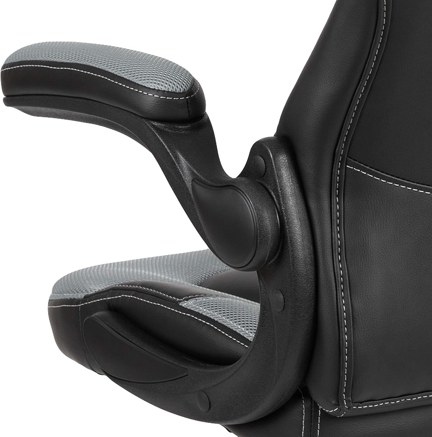Flash Furniture X10 High-Back LeatherSoft Racing Style Gaming Chair with Flip-Up Arms