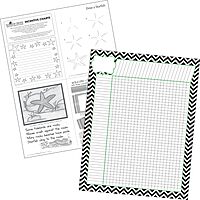 BARKER CREEK Incentive Chart Set of 4, Chevron, 17 x 22