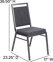 Flash Furniture HERCULES Series Square Back Stacking Banquet Chair
