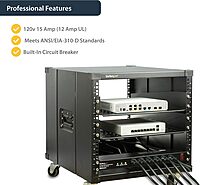 StarTech.com 16 Outlet Horizontal 1U Rack Mount PDU Power Strip for Network Server Racks - Surge Protection - 120V/15A