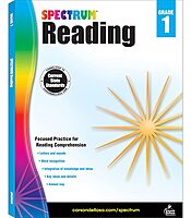 Spectrum 1st Grade Reading Comprehension Workbook, Ages 6 to 7, Reading Grade 1, Letters and Sounds, Sight Words Recognition