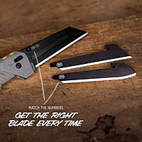 OUTDOOR EDGE Razor XD Folding Utility Knife 3" Replaceable Blades Pry Bar & Bottle Opener