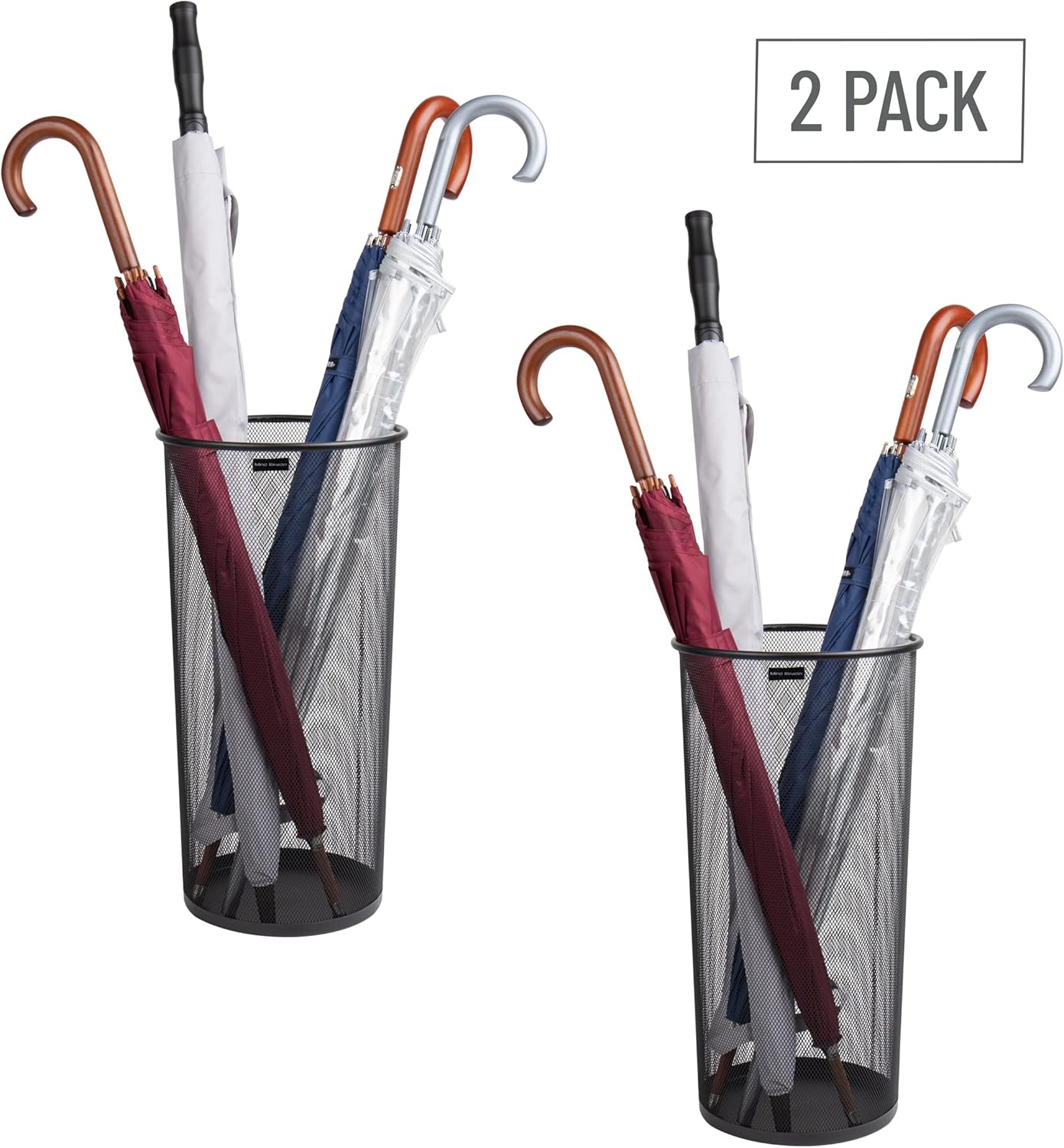 MIND READER Metal Mesh Umbrella Stand Multi-Purpose Storage