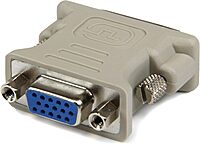 StarTech.com DVI to VGA Cable Adapter - DVI (M) to VGA (F) - 2 Pack - Male DVI to Female VGA (DVIVGAMF), Beige