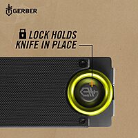 Gerber Gear GDC Money Clip with Pocket Knife - Fixed Blade Knife and Case - EDC Gear and Equipment - Stainless Steel