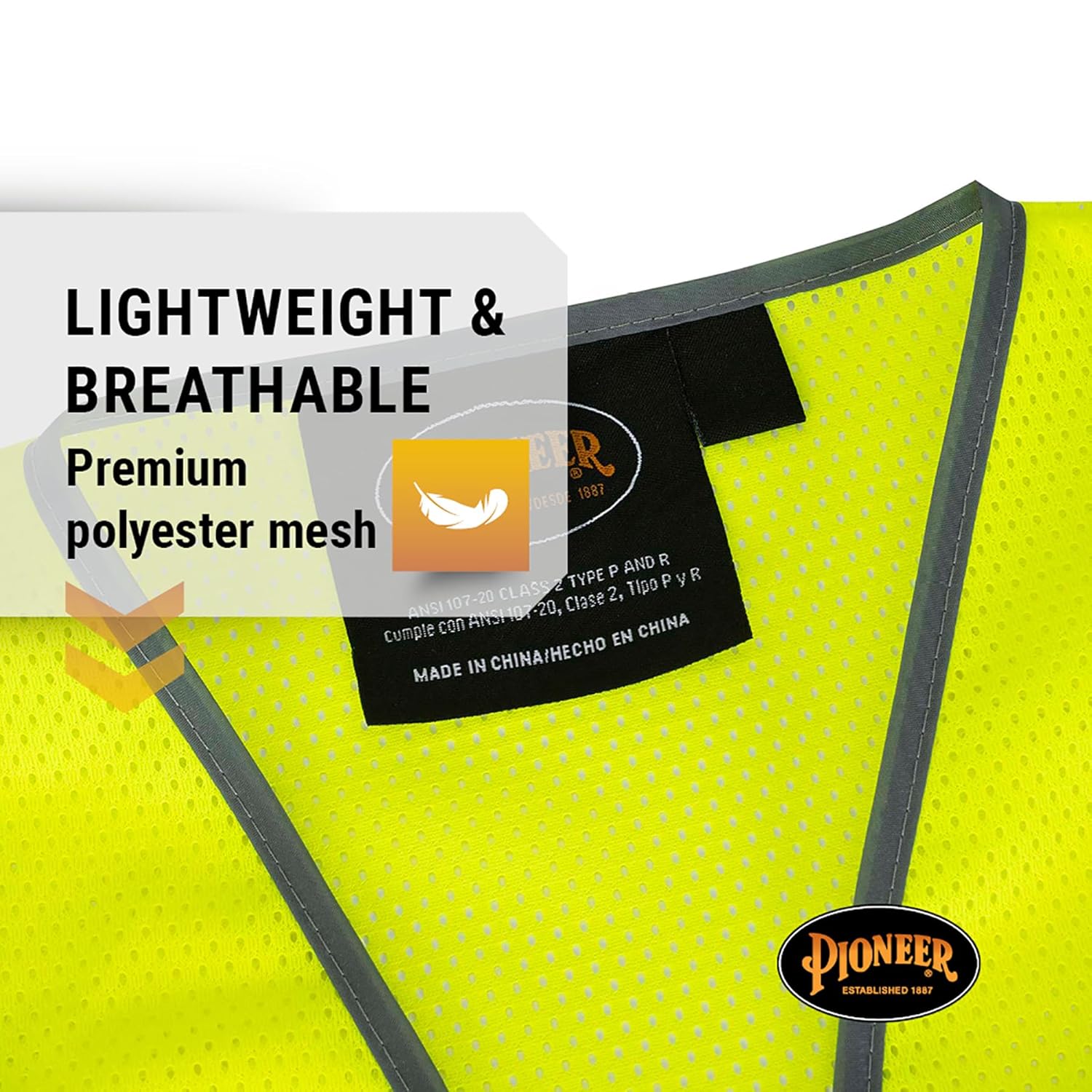 Pioneer Multi-Pocket Mesh Safety Vest