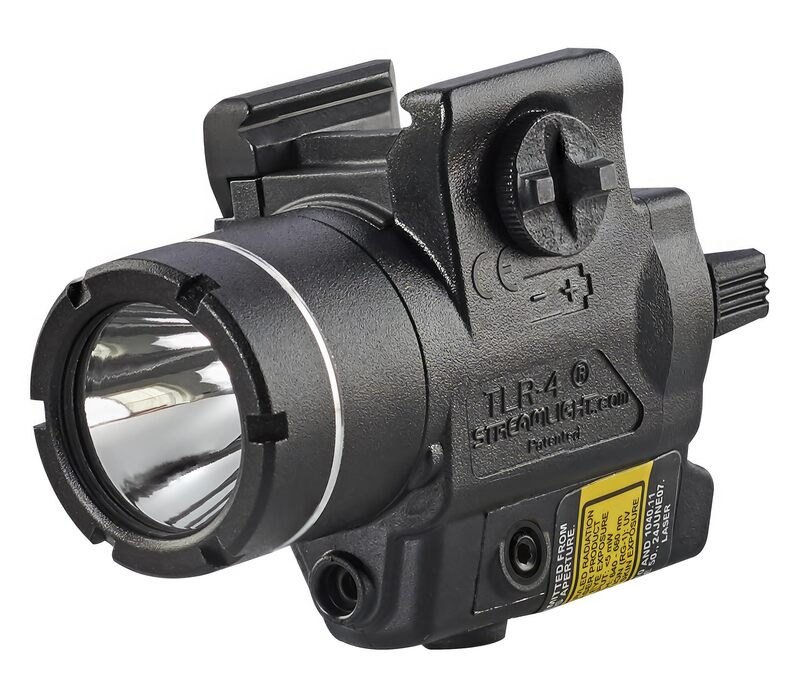 Streamlight TLR-4 170-Lumen Compact Rail-Mounted Tactical Weapon Light with Integrated Red Aiming Laser