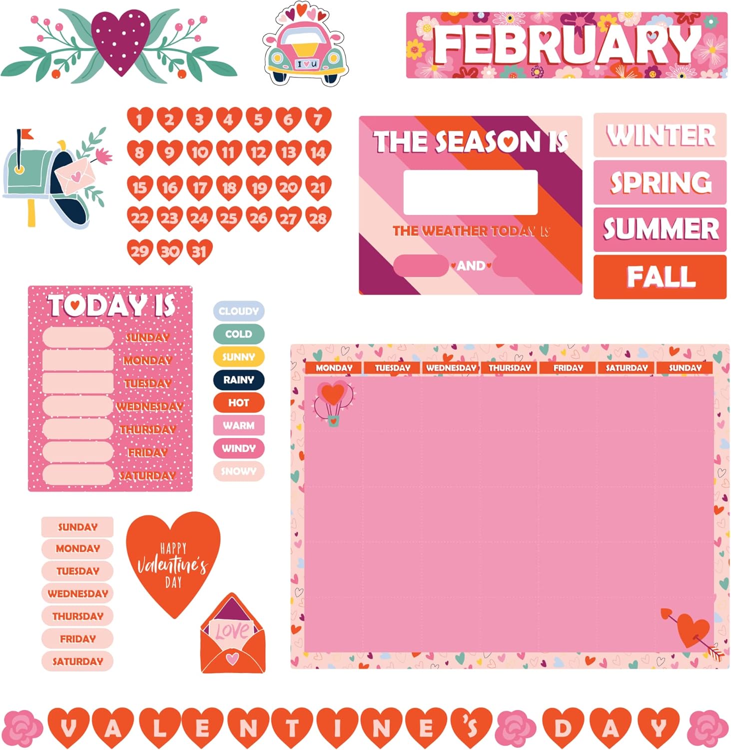 Office Depot® Brand 344-Piece Bulletin Board Kit, Seasonal Holidays